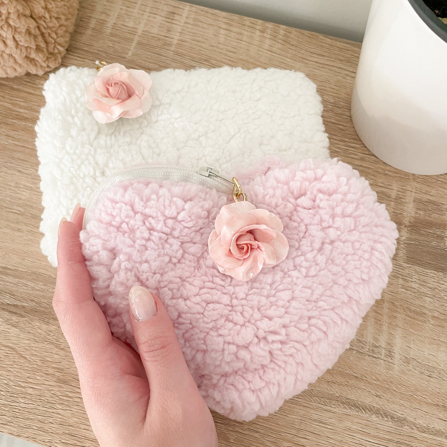 Teddy Heart Pouch - 3 Colours Available