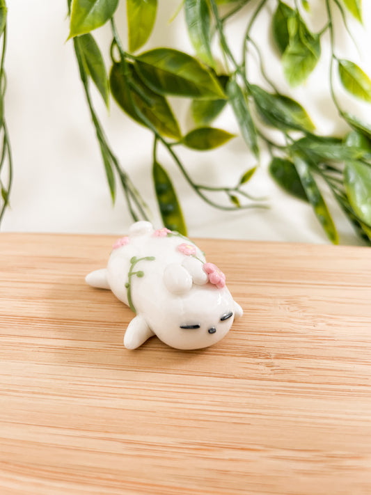 Blooming Sleepy Bean Desk Friend