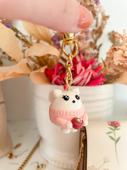 Cocoa Squirrel Keychain