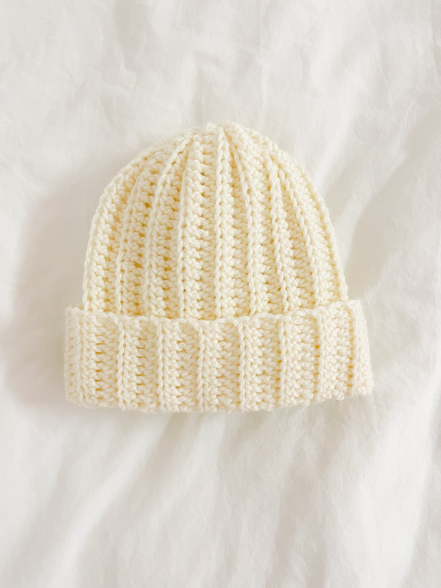 Classic Ribbed Beanie - Chantilly