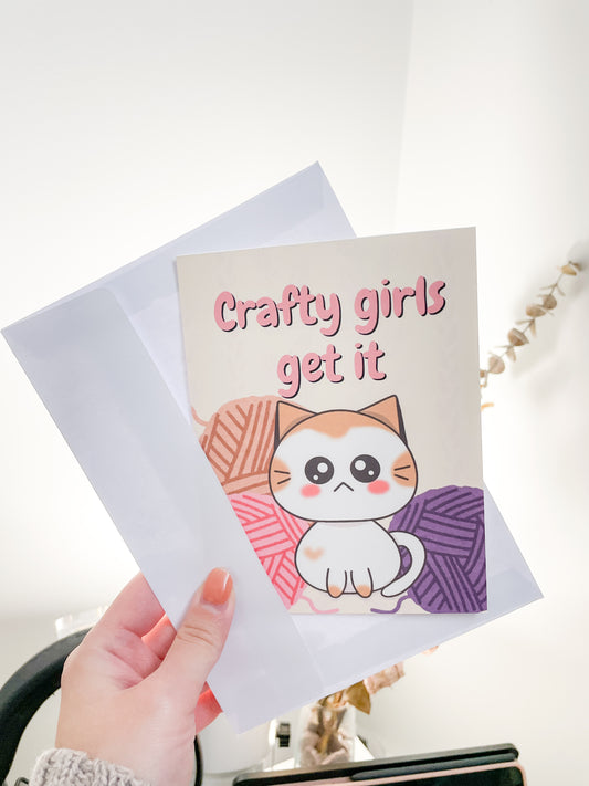 Greeting Card - Crafty Girls